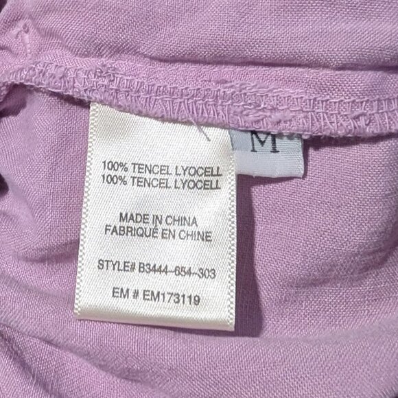 NEW Bella Dahl | Smocked Waist Tencel Short In Orchid Blush - Picture 10 of 11